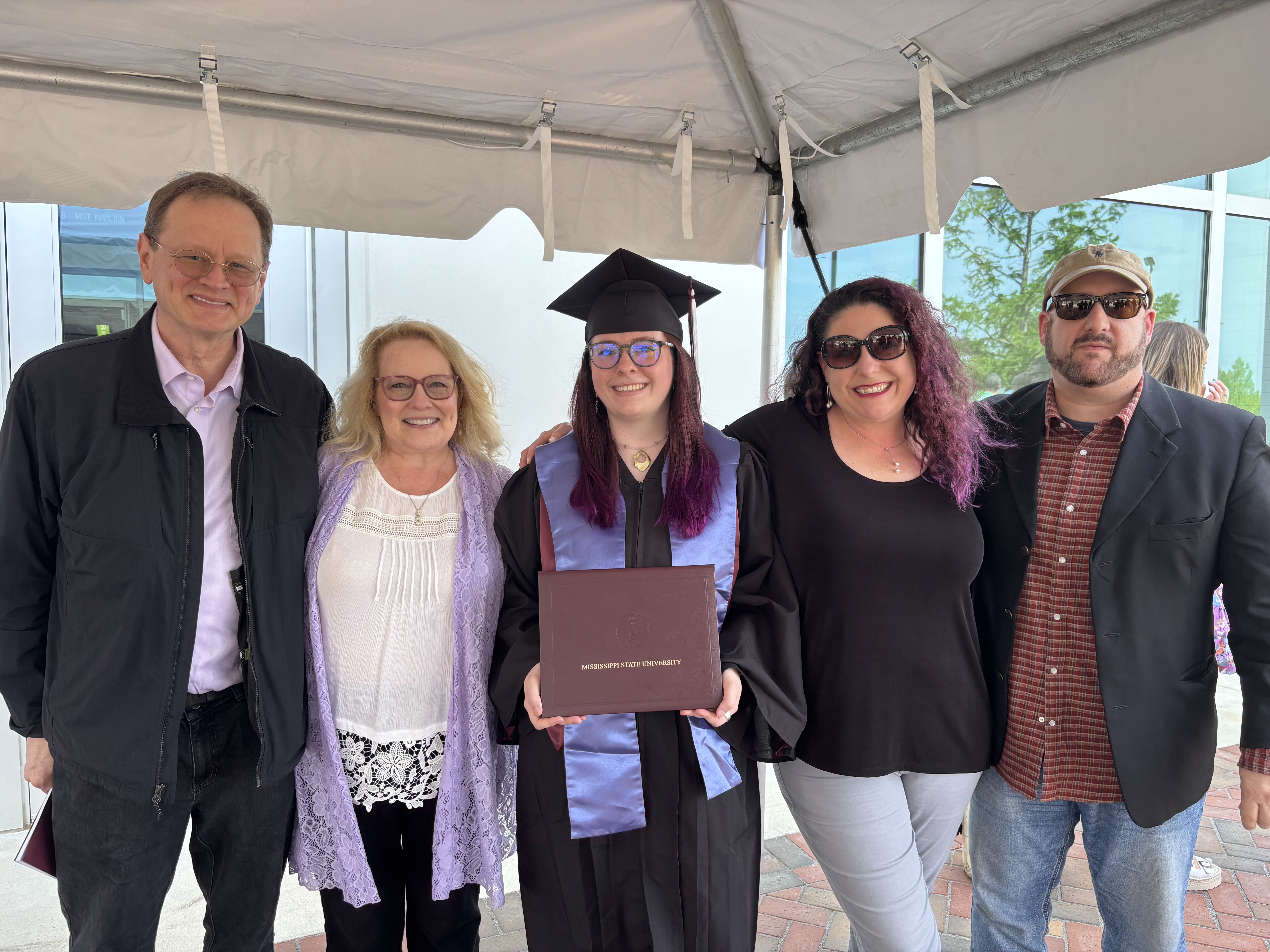 Natalie at graduation